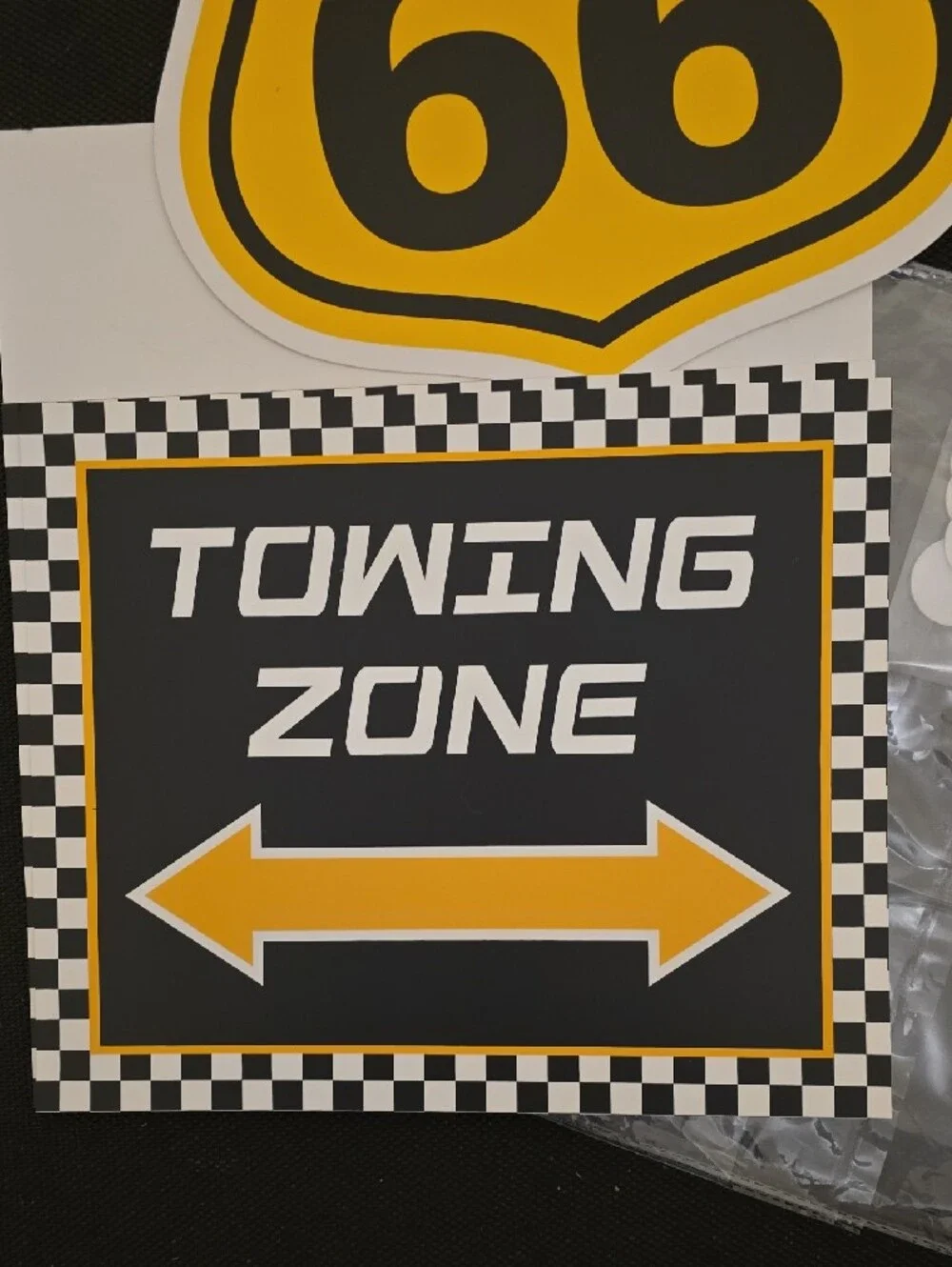 Race Car Party Sign Set - Fast One / Two Fast Themed Party
